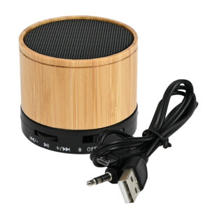 Parlante Bluetooth Bamboo 5 Parlante altavoz bluetooth de bamboo personalizable, vista 2