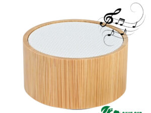 Parlante altavoz bluetooth de bamboo flow personalizable