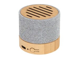 Parlante Altavoz de Bamboo y tela RPET