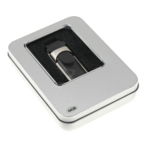 Pendrive de metal y cuero personalizable, vista 7