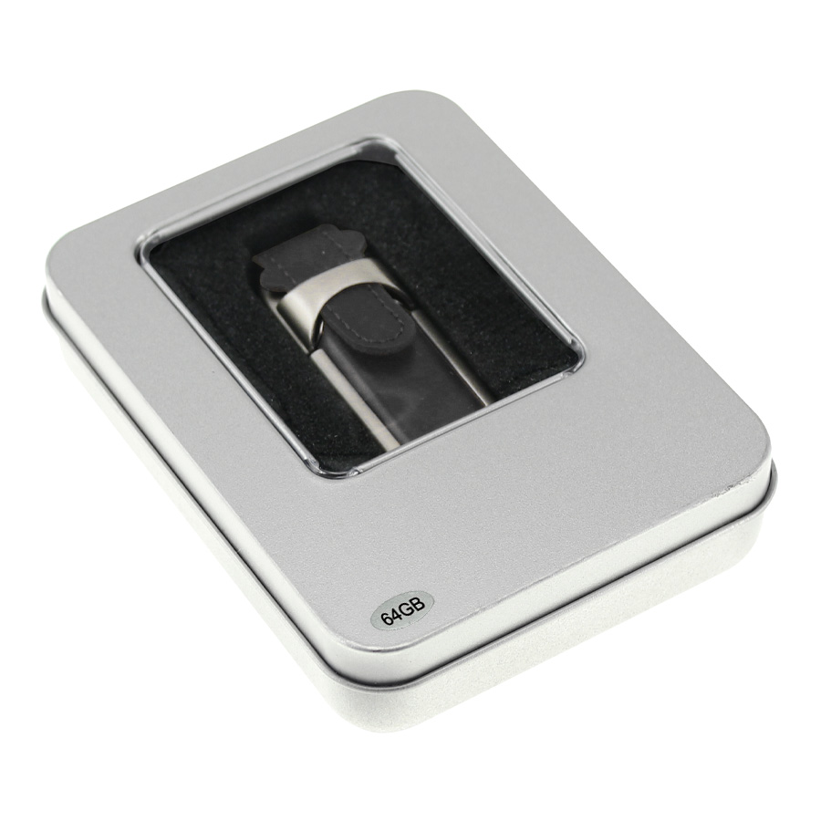 Pendrive de metal y cuero 7 Pendrive de metal y cuero personalizable, vista 7
