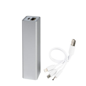 Cargador power bank metálico 2200mah personalizable