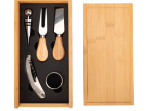 Set wine & cheese futrono de bamboo 11 Set wine & cheese futrono de bamboo personalizable, vista 2