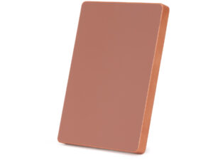Placa galvano encobrizado block personalizable, vista 3