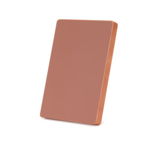 Placa galvano encobrizado block personalizable, vista 3