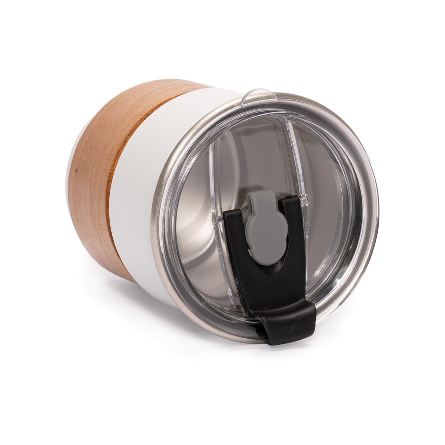 Vaso Térmico metálico "CAMP" 300cc. con Bombilla y Grip de Madera. - Imagen 6