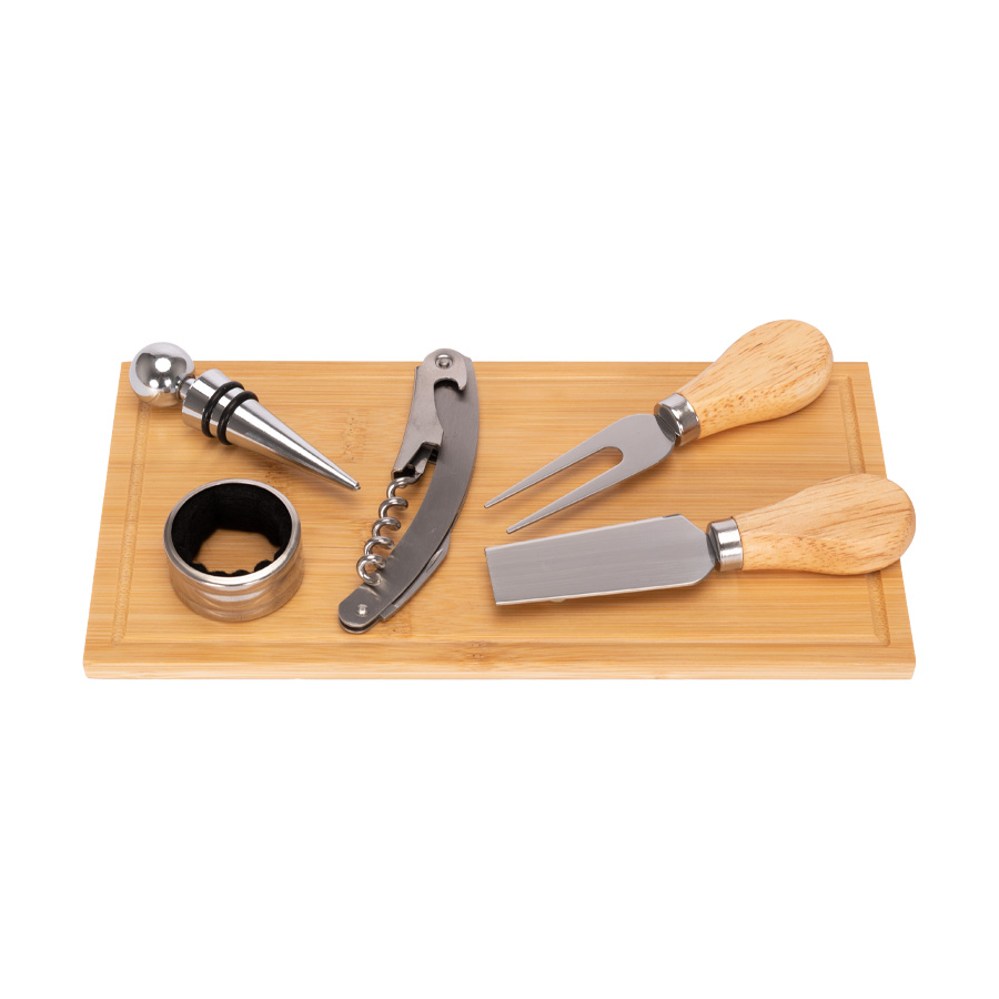 Set wine & cheese futrono de bamboo 8 Set wine & cheese futrono de bamboo personalizable, vista 8