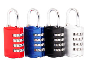 Candado met&aacute;lico clave 4 d&iacute;gitos