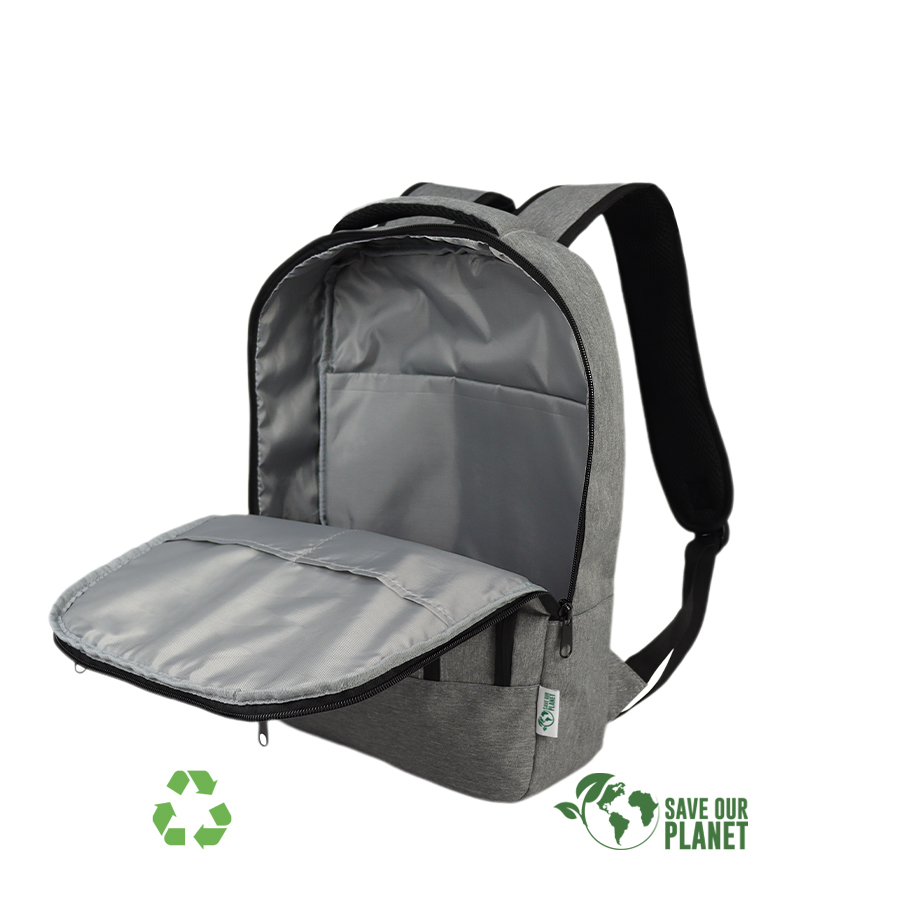 Mochila corporativa eco 3 Mochila eco friendly personalizable, vista 3