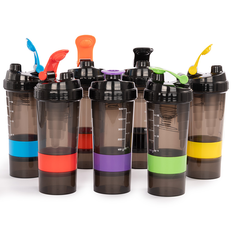 Vaso gym para batidos proteína shake, con 4 compartimentos. 1 Vaso gym para batidos proteína shake, con 4 compartimentos.