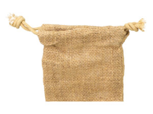 Bolsa de yute tipo saco