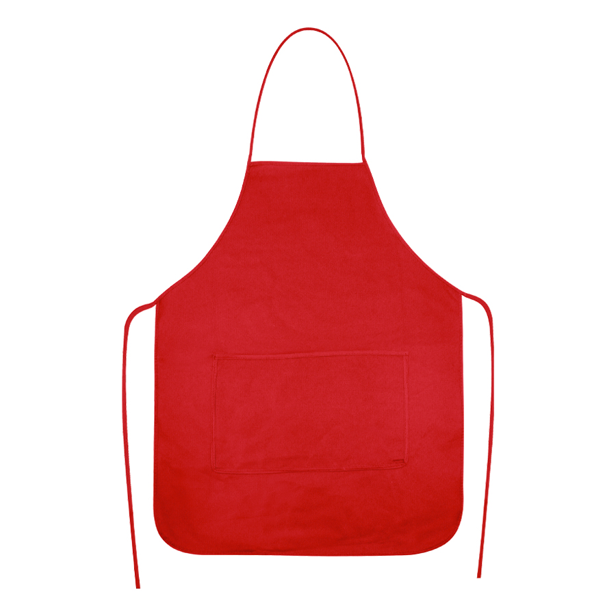 Pechera ecológica 3 Pechera ecológica personalizable, color rojo