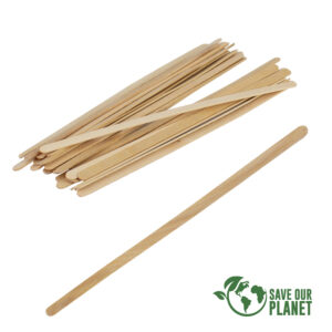 Bolsa con 1.000 palitos revolvedores de madera de pino personalizable