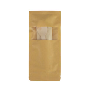 Set de cubiertos sustentable 10 Set de cubiertos sustentable bolsa zip personalizable, vista 2
