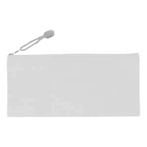 Estuche escolar ecol&oacute;gico personalizable, color blanco