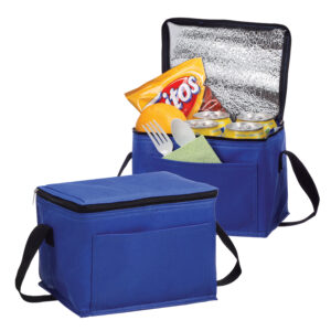 Cooler lonchera ecol&oacute;gico personalizable, color azul