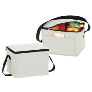 Cooler lonchera ecol&oacute;gico personalizable, color blanco