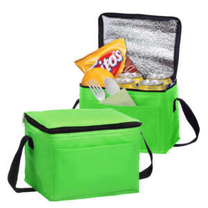 Cooler lonchera ecol&oacute;gico personalizable, color verde