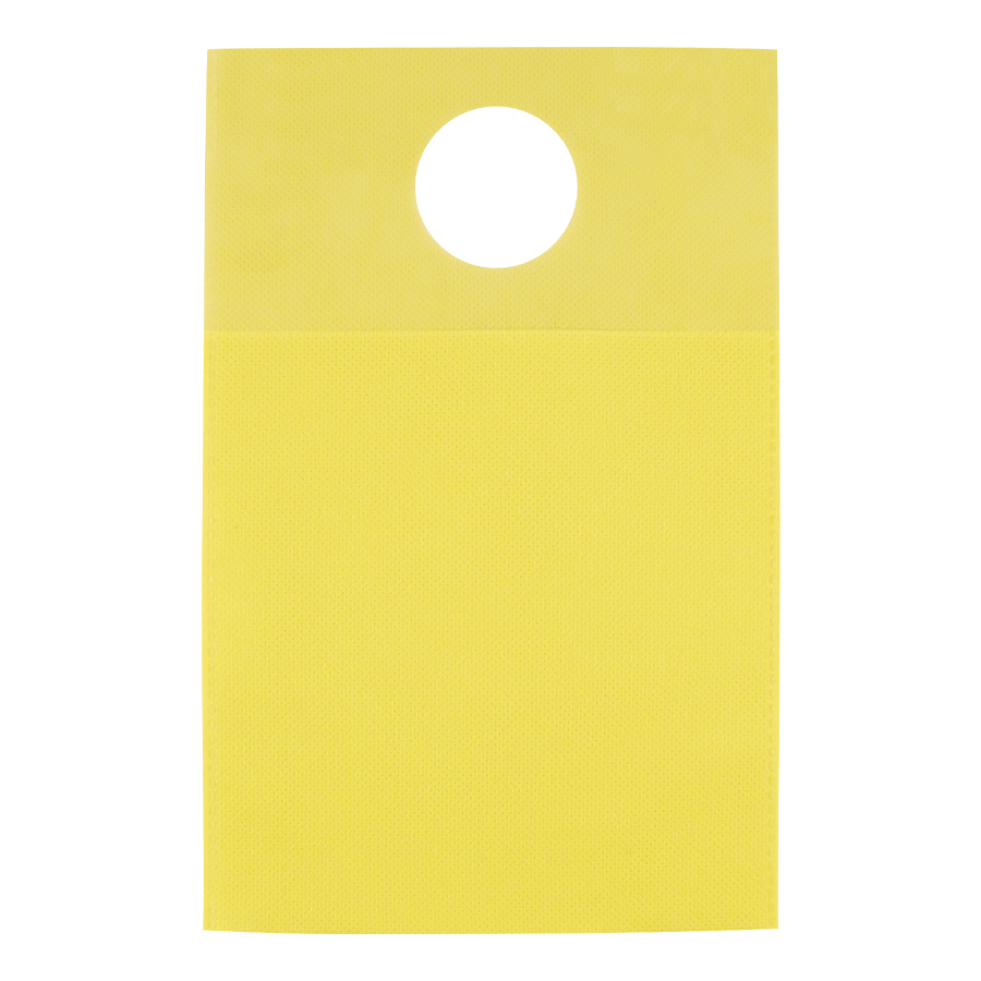 Mini bolsa ecológica para auto 2 Mini bolsa ecológica para auto personalizable, color amarillo