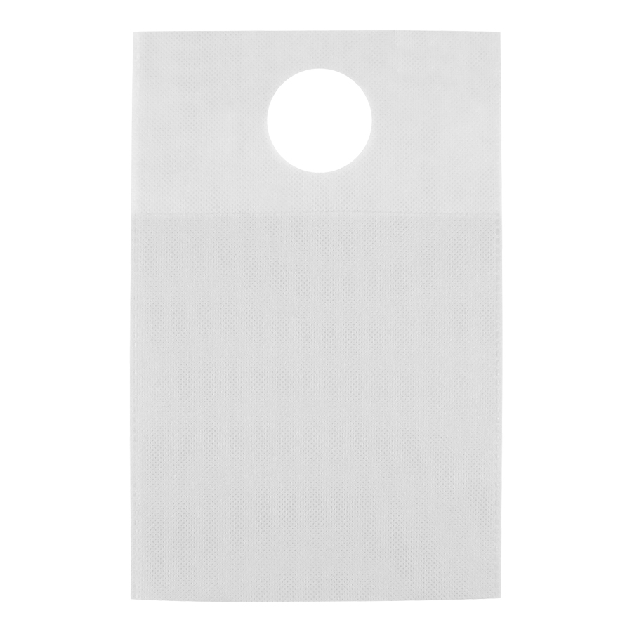 Mini bolsa ecológica para auto 5 Mini bolsa ecológica para auto personalizable, color blanco