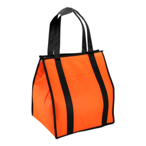 Cooler ecol&oacute;gico grande personalizable, color naranjo