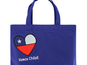 Bolsa mundial peque&ntilde;a personalizable, color azul