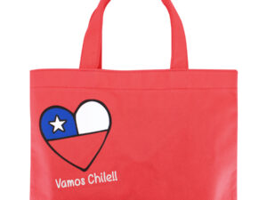 Bolsa mundial peque&ntilde;a personalizable, color rojo