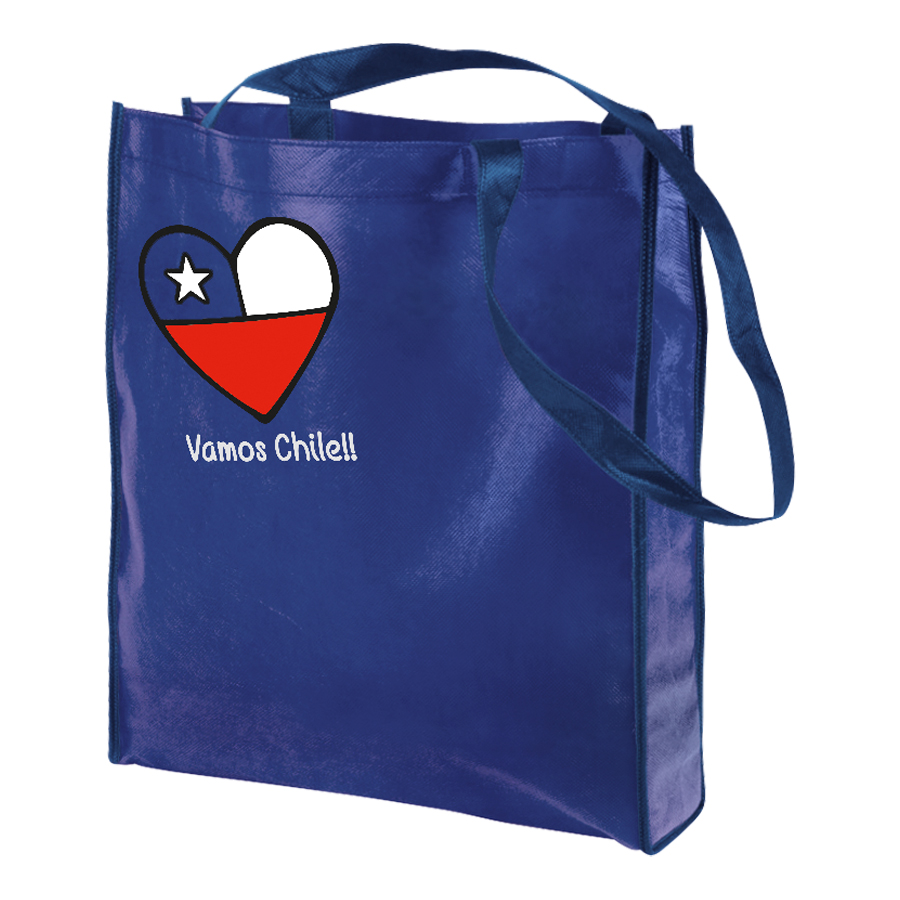 Bolsa ecológica mundial shoping 3 Bolsa ecológica mundial shoping personalizable, color azul