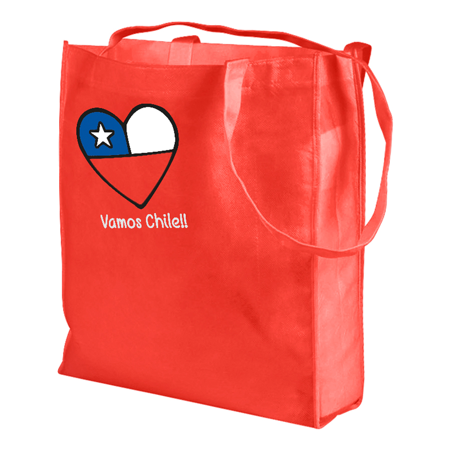 Bolsa ecológica mundial shoping 4 Bolsa ecológica mundial shoping personalizable, color rojo
