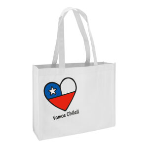 Bolsa ecol&oacute;gica mundial congreso personalizable, color blanco