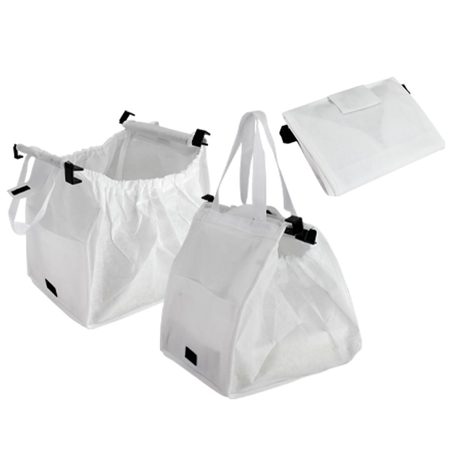 Bolsa eco para carro 4 Bolsa ecológica para carro personalizable, color blanco