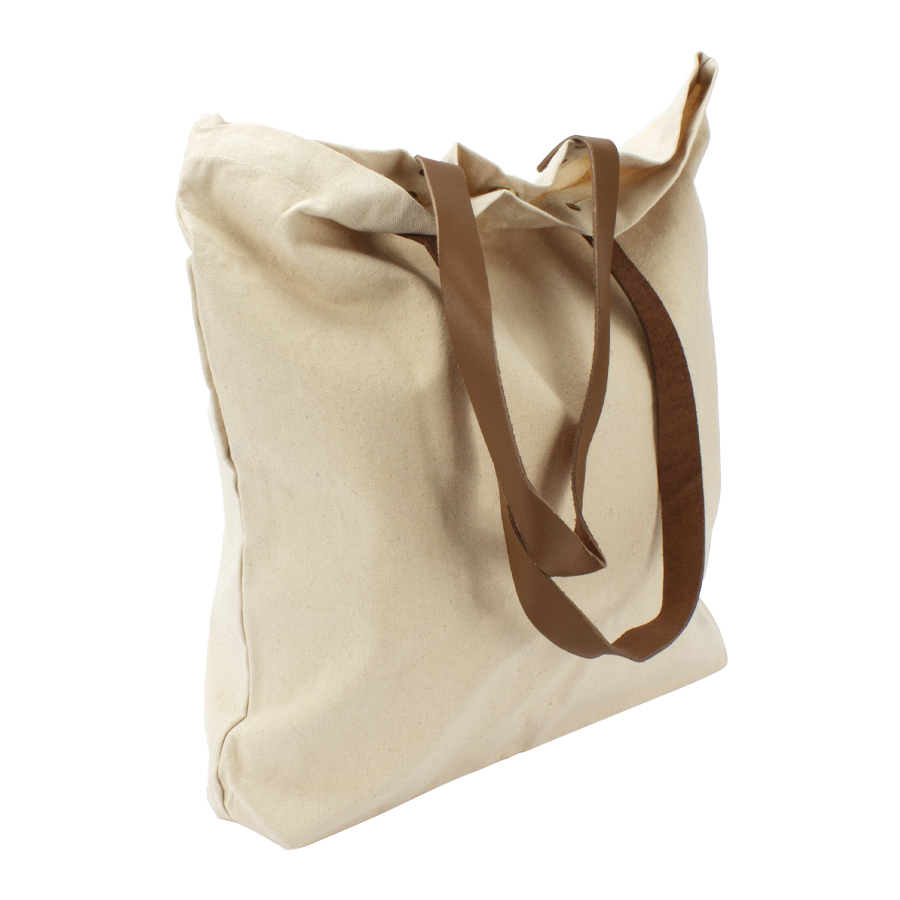 Bolsa de compras 10oz canvas asas cuero 3 Bolsa de compras 10oz canvas asas cuero - Imagen 3