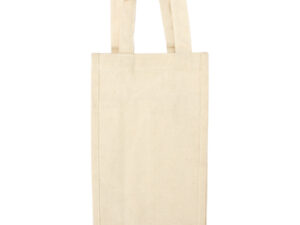 Bolsa 2 botellas de vino 100% algodón canvas