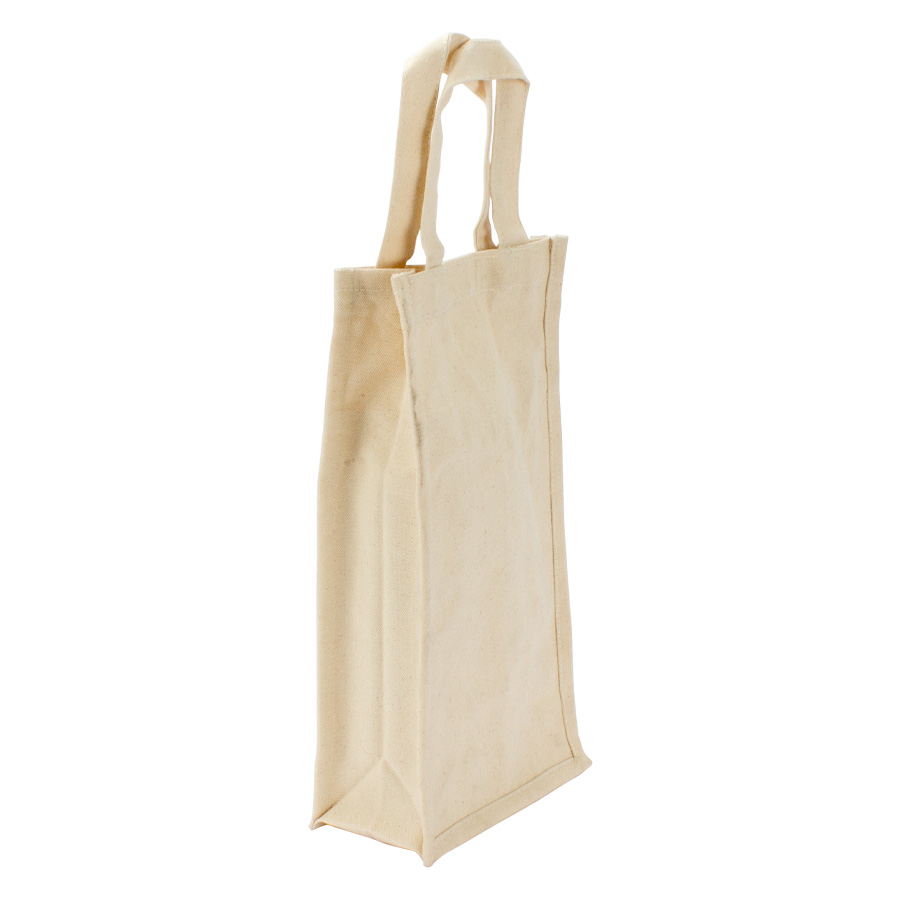 Bolsa 2 botellas de vino 100% algodón canvas 2 Bolsa 2 botellas de vino 100% algodón canvas - Imagen 2