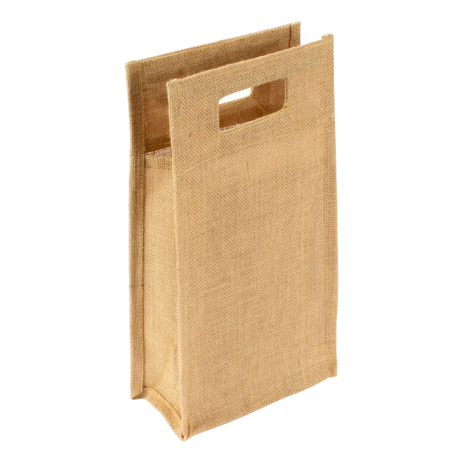 Bolsa de yute 2 botellas de vino 1 Bolsa de yute 2 botellas de vino