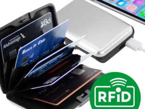 Porta-tarjetas anti-clonación power bank 15 F11