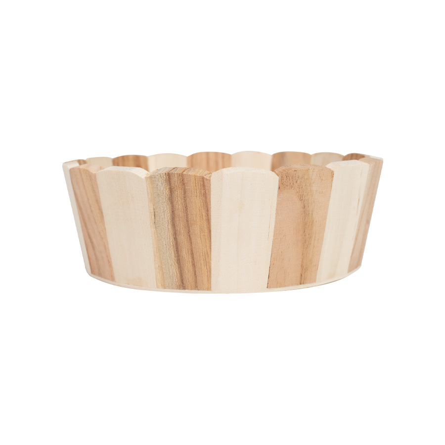 Canasto Redondo De Madera 1 Canasto Redondo De Madera