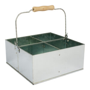 Canasto galvanizado con mango personalizable