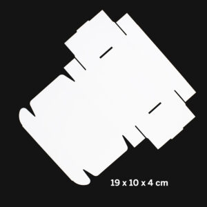 Caja autoarmable 19x10x4 cm personalizable, vista 2