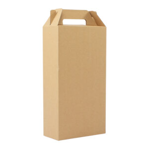 Caja autoarmable para 2 botellas de vino personalizable, vista 2