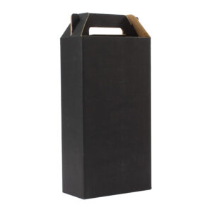Caja autoarmable para 2 botellas de vino personalizable, vista 3