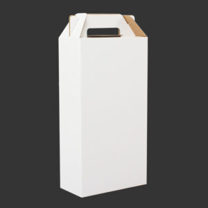 Caja autoarmable para 2 botellas de vino personalizable, vista 4