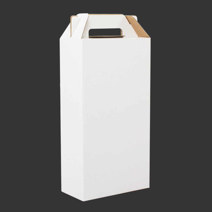 Caja autoarmable con asas, para 2 botellas de vino 4 Caja autoarmable con asas, para 2 botellas de vino - Imagen 4