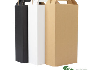 Caja autoarmable con asas, para 2 botellas de vino 15 F27 SOP