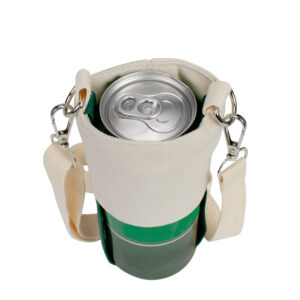 Porta-lata o vaso de café colgante, en tela canvas personalizable