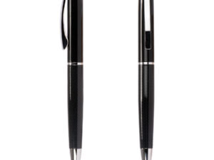Bolígrafo ejecutivo dark en estuche rígido negro. 6 Bolígrafo ejecutivo dark en estuche rígido negro. personalizable, set completo