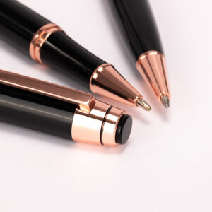 Set de escritura thorton en estuche r&iacute;gido negro. personalizable, set completo