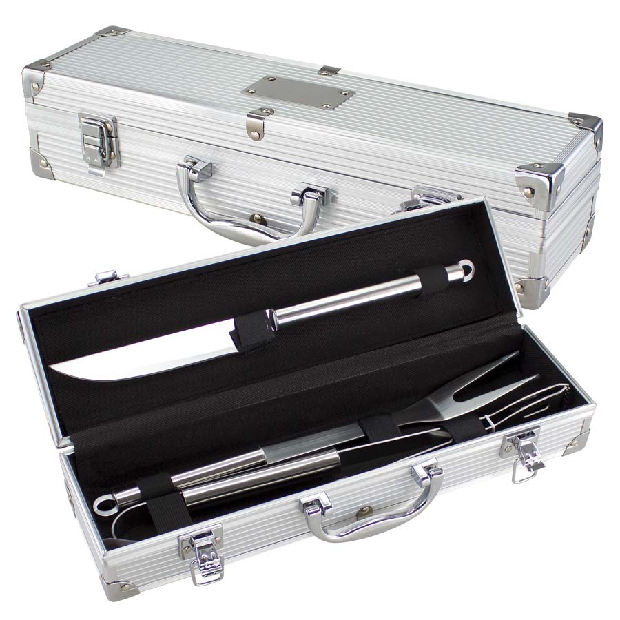 Deluxe bbq set metálico 1 Deluxe bbq set metálico personalizable