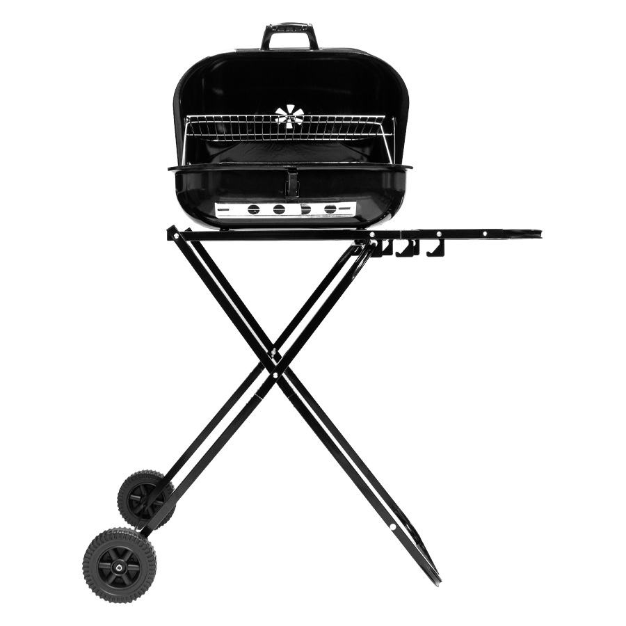 Parrilla plegable con ruedas 1 Parrilla plegable con ruedas