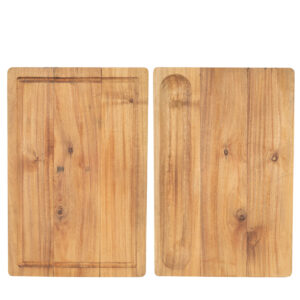 Tabla gigante doble de acacia personalizable